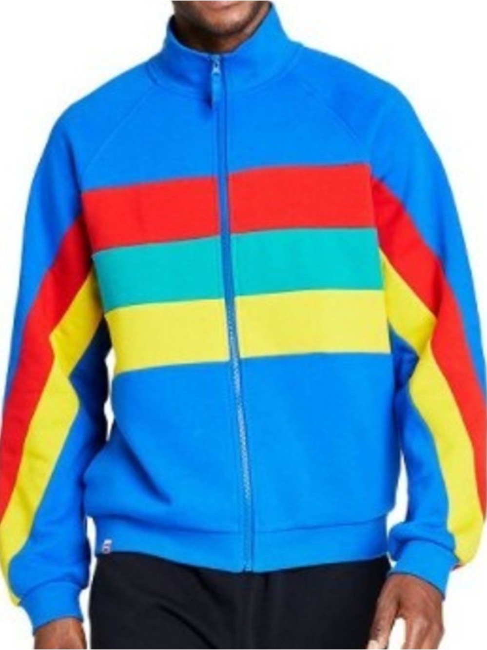 🌈 Rainbow Colorblock Target x Lego Zip-Up Sweatshirt size Small🌈